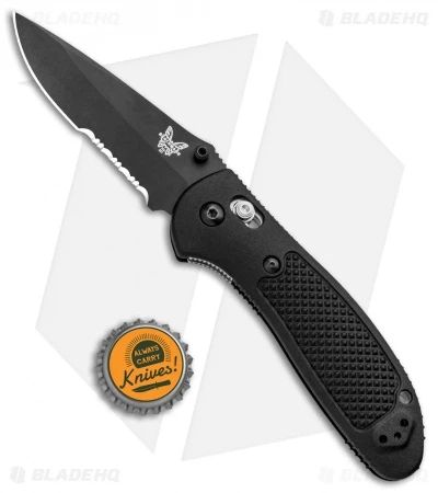 Benchmade Griptilian AXIS Lock Knife Black (3.45" Black Serr) 551SBK-S30V 6 Benchmade Griptilian AXIS Lock Knife Black (3.45" Black Serr) 551SBK-S30V - Image 4