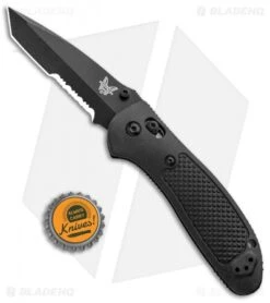 Benchmade Griptilian Tanto AXIS Lock Knife Black (3.45" Black Serr) 553SBK-S30V -Knife Sale Shop Benchmade Griptilian Tanto AXIS Lock Black Black Serr 553SBK S30V BHQ 0422 jr bottlecap