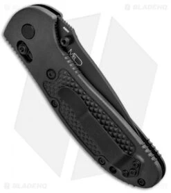 Benchmade Griptilian Tanto AXIS Lock Knife Black (3.45" Black Serr) 553SBK-S30V -Knife Sale Shop Benchmade Griptilian Tanto AXIS Lock Black Black Serr 553SBK S30V BHQ 0422 jr side