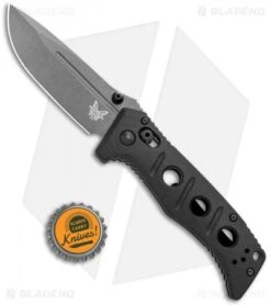 Benchmade Mini Adamas AXIS Lock Knife Black G-10 (3.3" Gray) 273GY-1 -Knife Sale Shop Benchmade Mini Adamas AXIS Lock Black G 10 Gray Tungsten BHQ 118564 jr bottlecap
