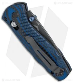 Benchmade Mini Barrage AXIS-Assist Forum Knife Blue G10/CF (Black M390) 586-1701 7 Benchmade Mini Barrage AXIS-Assist Forum Knife Blue G10/CF (Black M390) 586-1701 -Knife Sale Shop Benchmade Mini Barrage Forum BHQ 79854 er side