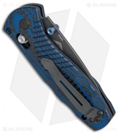 Benchmade Mini Barrage AXIS-Assist Forum Knife Blue G10/CF (Black M390) 586-1701 4 Benchmade Mini Barrage AXIS-Assist Forum Knife Blue G10/CF (Black M390) 586-1701 - Image 2