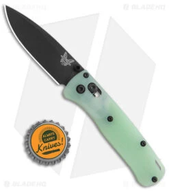 Flytanium Crossfade Jade G-10 + Benchmade Mini Bugout Knife (3" Black) -Knife Sale Shop Benchmade Mini Bugout Knife Flytanium Crossfade Jade G 10 Black BHQ 153444 jr bottlecap