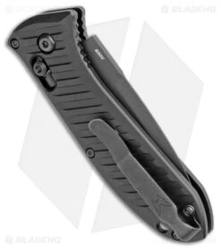 Benchmade 5750BK Mini Presidio II Automatic Knife (3.2" Black) -Knife Sale Shop Benchmade Mini Presidio II Auto Black 5750BK BHQ 108953 jr side