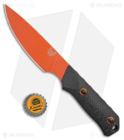 Benchmade Raghorn Hunting Fixed Blade Knife Carbon Fiber (4" Orange) 15600OR -Knife Sale Shop Benchmade Raghorn Hunting Fixed Blade CF Orange BHQ 137229 jr bottlecap