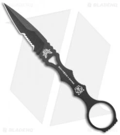 Benchmade SOCP Knife W/ Trainer Blade 178SBK-COMBO Black Sheath (3.22" Serr) -Knife Sale Shop Benchmade SOCP Knife Trainer Black Sheath Serr 178SBK COMBO BHQ 19609 jr knife