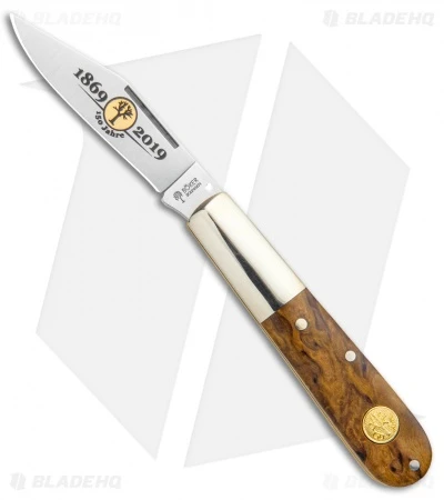 Boker Barlow 150th Anniversary Series Pocket Knife 3.25" Curly Birch Wood 115941 3 Boker Barlow 150th Anniversary Series Pocket Knife 3.25" Curly Birch Wood 115941