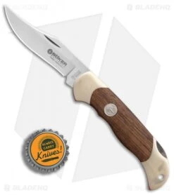 Boker Junior Scout Lockback Knife Rosewood (2.6" Satin) 111930 -Knife Sale Shop Boker Junior Scout Rosewood satin BHQ 86583 er bottlecap