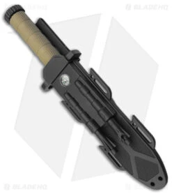 Boker M-Spec Survival Fixed Blade Knife OD Green Polymer (5.9" Black ) 02SC005 -Knife Sale Shop Boker M Spec Survival Knife Black BHQ 121270 jr sheath