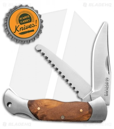 Boker Magnum Classic Hunter Slim Kids Lockback Knife (2.6" Satin) 01MB135 6 Boker Magnum Classic Hunter Slim Kids Lockback Knife (2.6" Satin) 01MB135 - Image 4