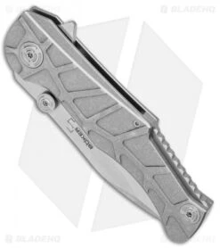 Boker Plus Dreed Frame Lock Knife Titanium (3.5" Stonewash) 01BO616 -Knife Sale Shop Boker Plus Dreed FL Ti SW 01BO616 BHQ 77339 jr spine