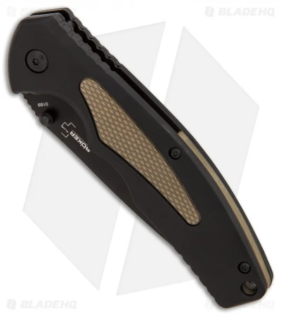 Boker Plus Gemini NGA Spring Assisted Knife Black/Coyote (3.5" Black) 01BO502 5 Boker Plus Gemini NGA Spring Assisted Knife Black/Coyote (3.5" Black) 01BO502 - Image 3