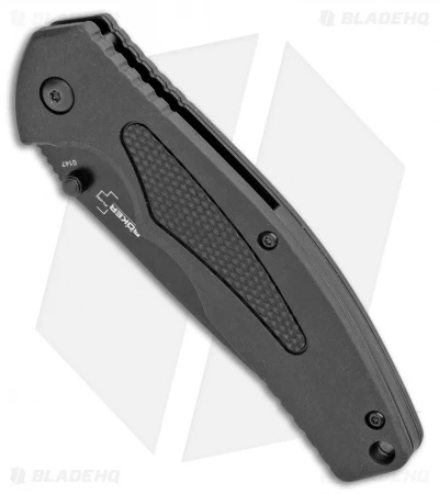 Boker Plus Gemini NGA Spring Assisted Knife Black (3.5" Black Serr) 01BO503 4 Boker Plus Gemini NGA Spring Assisted Knife Black (3.5" Black Serr) 01BO503 - Image 2