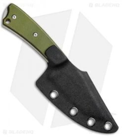 Boker Plus Piranha Fixed Blade Knife OD Green G-10 (3" Stonewash) 02BO005 -Knife Sale Shop Boker Plus Piranha OD Green SW 02BO005 BHQ 49517 jr sheath