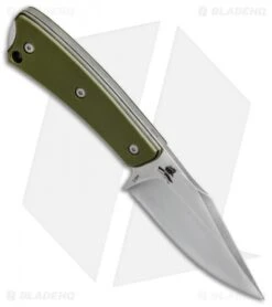 Boker Plus Piranha Fixed Blade Knife OD Green G-10 (3" Stonewash) 02BO005 -Knife Sale Shop Boker Plus Piranha OD Green SW 02BO005 BHQ 49517 jr spine