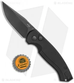Boker Plus Vox Karakurt Automatic Knife Black Aluminum (3" Black) 01BO365 -Knife Sale Shop Boker Plus Vox Karakurt Auto Black Aluminum Black BHQ 120632 jr bottlecap