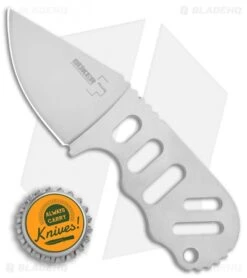 BÃ¶ker Plus Subcom Fixed Blade Stainless Handle (2.5" Gray) 02BO012 -Knife Sale Shop Boker Subcom stainless handle gray 02BO012 BHQ 68120 jr bottlecap