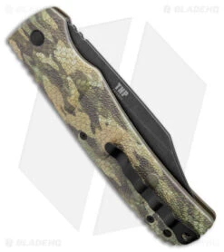 Boker TNP XXL Kalashnikov Bowie Automatic Knife Rattlesnake Camo (4.75" BW D2) -Knife Sale Shop Boker TNP XXL Kalashnikov Rattlesnake Camo Bowie Auto Black Wash BHQ 173719 jr side