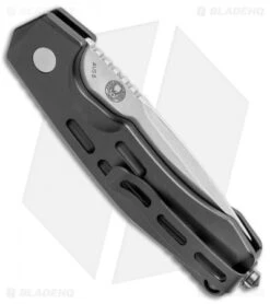 Boker Thunder Storm Automatic Knife Black (2.875" Satin AUS-8) -Knife Sale Shop Boker Thunder Storm Auto Black Satin BHQ 110585 jr side