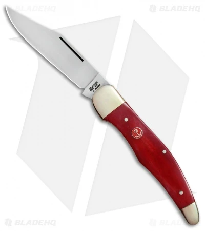 Boker Tree Brand L.E. Hunter Lockback Pocket Knife 5.25" Smooth Red Bone 3 Boker Tree Brand L.E. Hunter Lockback Pocket Knife 5.25" Smooth Red Bone