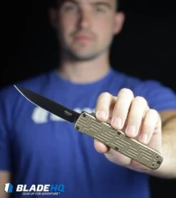 Boker USA OTF Automatic Knife Coyote Aluminum (3.5" Black) 06EX262 -Knife Sale Shop Boker USA OTF Automatic Knife Coyote Aluminum Black 06EX262 BHQ 94127 kp jamie web