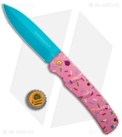 Boker XXL Kalashnikov Exclusive Dessert Warrior Automatic Knife (4.75" Blue) -Knife Sale Shop Boker XXL Kalashnikov Auto Dessert Warrior BHQ Exclusive Pink Blue BHQ 126276 jr bottlecap