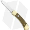 Buck Knives Buck 110 Automatic Knife OD Grn Micarta/Brushed Brass (3.75" S30V SW) Exclusive -Knife Sale Shop Buck 110 Auto OD Green Micarta Brushed Brass SW 0110GRSABHQ2 B BHQ 90211 jr