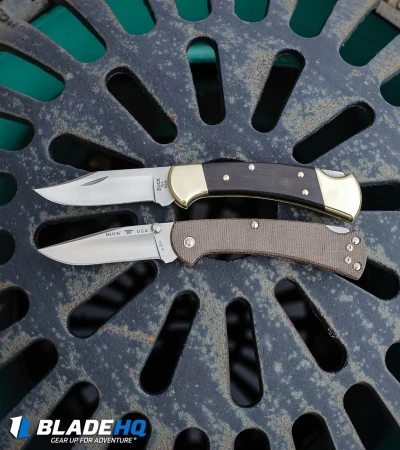 Buck Knives Buck 112 Slim Pro Lockback Knife Brown Micarta (3" Satin) 7 Buck Knives Buck 112 Slim Pro Lockback Knife Brown Micarta (3" Satin) - Image 5