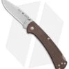Buck Knives Buck 112 Slim Pro Lockback Knife Brown Micarta (3" Satin) -Knife Sale Shop Buck 112 Ranger Slim Pro Brown Micarta Satin BHQ 88734 er