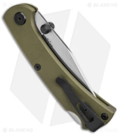 Buck 112 Slim Pro TRX Lockback Knife OD Green G-10 (3" Satin) 0112GRS3 -Knife Sale Shop Buck 112 Slim Pro TRX Lock Back Knife OD Green G10 3in Satin BHQ 140107 td side