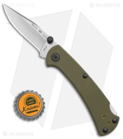 Buck 112 Slim Pro TRX Lockback Knife OD Green G-10 (3" Satin) 0112GRS3 -Knife Sale Shop Buck 112 Slim Pro TRX Lock Back Knife OD Green G10 3in Satin BHQ 140107 td size