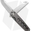 Buck Knives Buck Alpha Crosslock Folding Knife W/ Saw & Gut Hook Gun Metal Gray (3" Satin) -Knife Sale Shop Buck Alpha Crosslock Saw Gut Hook Gun Metal Gray Satin B183 GY BHQ 71292 jr