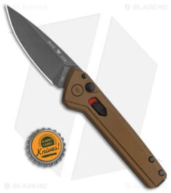 Buck Knives Buck Deploy Automatic Knife Burnt Bronze (3" Gray) 0838BRS1 -Knife Sale Shop Buck Deploy Auto Burnt Bronze Gray BHQ 146019 jr bottlecap