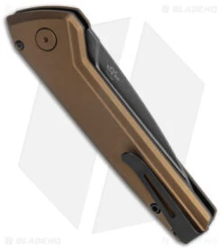 Buck Knives Buck Deploy Automatic Knife Burnt Bronze (3" Gray) 0838BRS1 -Knife Sale Shop Buck Deploy Auto Burnt Bronze Gray BHQ 146019 jr side