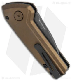 Buck Knives Buck Deploy Mini Automatic Knife Burnt Bronze (3" Gray) 0838BRS1 -Knife Sale Shop Buck Deploy Mini Auto Burnt Bronze Gray 0839BRS1 BHQ 146022 jr side