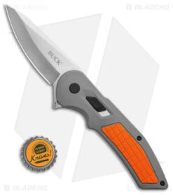 Buck Hexam Folding Knife Gray/Orange Poly (3.3" Satin) 0261ORS -Knife Sale Shop Buck Hexam Folding Knife Gray Orange Poly 3in Satin BHQ 140118 td size