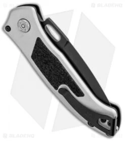 Buck Knives Buck Impact Automatic Knife Armor Crushed Silver (3.125" Black) 0898GYS1 -Knife Sale Shop Buck Impact Auto Armor Crushed Silver Black 0898GYS1 BHQ 92982 jr side