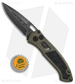 Buck Knives Buck Impact Automatic Knife OD Green (3.125" Black SW) 0898GRS -Knife Sale Shop Buck Impact Automatic OD Green black sw 0898GRS BHQ 51277 er size