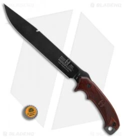 Buck Knives Buck Limited Edition Hoodlum Fixed Blade Cocobolo (10" Black Polish) 0060CCSLE-B -Knife Sale Shop Buck Limited Edition Hoodlum cocobolo black polish BHQ 41386 er size