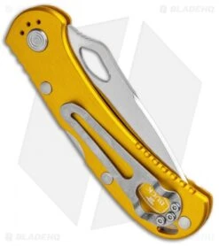 Buck Knives Buck SpitFire Lockback Knife Yellow (3.25" Satin Serr) 0722YWX1 8 Buck Knives Buck SpitFire Lockback Knife Yellow (3.25" Satin Serr) 0722YWX1 -Knife Sale Shop Buck SpitFire LB Yellow Satin Serr 0722YWX1 BHQ 92990 jr side