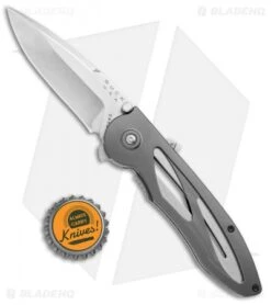 Buck Knives Tempest Liner Lock Knife Dark Gray (3.12" Satin) -Knife Sale Shop Buck Tempest LL Dark Gray Satin 0296GYS B BHQ 2198 jr bottlecap