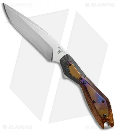 Buck Knives Buck Verge Limited Edition Fixed Blade Knife CF/Ironwood (3.75" Satin) 019IWSLE 3 Buck Knives Buck Verge Limited Edition Fixed Blade Knife CF/Ironwood (3.75" Satin) 019IWSLE