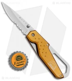 Buck Knives Buck Whittaker Approach Liner Lock Knife Orange (2.625" Satin Serr) -Knife Sale Shop Buck Whittaker Approach LL Orange Serr B752 FGX BHQ 71310 jr bottlecap