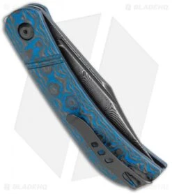 CIVIVI Appalachian Drifter Knife Blue G-10 W/ Rose CF (2.9" Damascus) C2015DS-2 8 CIVIVI Appalachian Drifter Knife Blue G-10 W/ Rose CF (2.9" Damascus) C2015DS-2 -Knife Sale Shop CIVIVI Appalachian Drifter SJ Blue G 10 Rose CF Damascus C2015DS 2 BHQ 116960 jr side