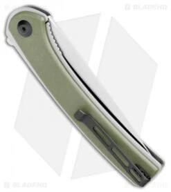 CIVIVI Asticus Liner Lock Knife OD Green G-10 (3.8" Satin) C2002A -Knife Sale Shop CIVIVI Asticus LL OD Green G 10 Damascus C2002A BHQ 109007 jr side