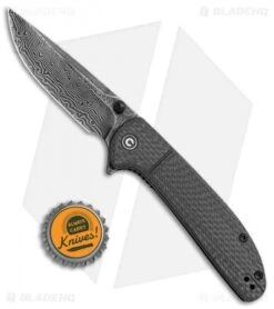 CIVIVI Badlands Vagabond Folding Knife Carbon Fiber (3.3" Damascus) C2019DS-1 -Knife Sale Shop CIVIVI Badlands Vagabond CF Damascus C2019DS 1 BHQ 120376 jr bottlecap