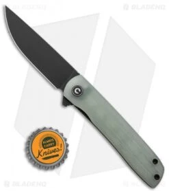 CIVIVI Brad Zinker Bo Liner Lock Knife Natural G-10 (2.9" Black SW) -Knife Sale Shop CIVIVI Brad Zinker Bo LL Natural G 10 Black SW BHQ 136915 td size