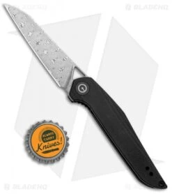 CIVIVI Isham Mckenna Liner Lock Knife Black G-10 (2.875 Damascus) C905DS -Knife Sale Shop CIVIVI Isham Mckenna LL Black G 10 Damascus C905DS BHQ 99573 jr bottlecap