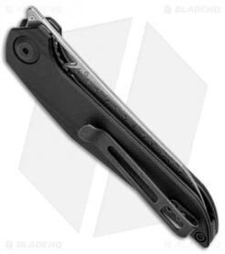 CIVIVI Isham Mckenna Liner Lock Knife Black G-10 (2.875 Damascus) C905DS -Knife Sale Shop CIVIVI Isham Mckenna LL Black G 10 Damascus C905DS BHQ 99573 jr side