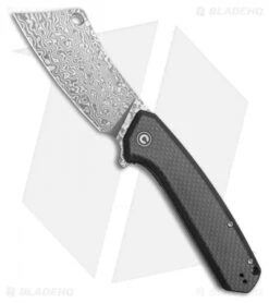 CIVIVI Mastodon Liner Lock Black G-10 / CF (3.8" Damascus) C2012DS-1